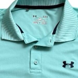 Under Armour Heatgear Performance Golf Polo Shirt Men's turquoise‎ Size Large